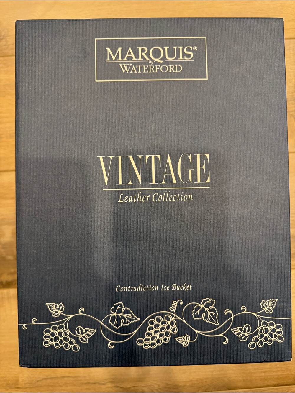 Marquis Waterford Contradiction Ice Bucket Vintage Leather Collection